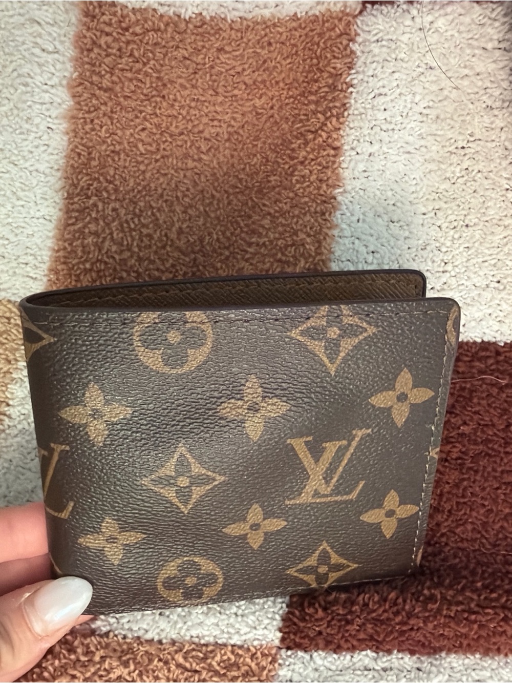 Louis Vuitton Brown Monogram Canvas Money Clip Wallet
